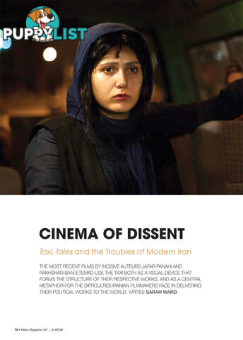 Cinema of Dissent: Taxi, Tales and the Troubles of Modern Iran