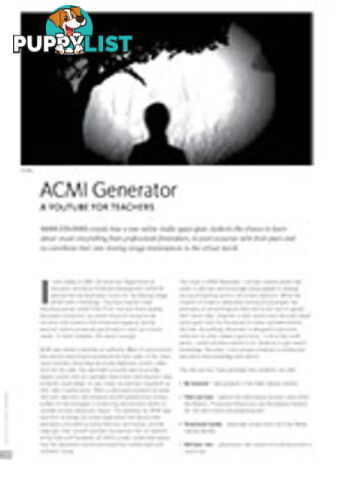 ACMI Generator: A YouTube for Teachers