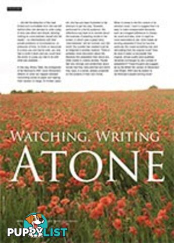 Watching, Writing and Control: Atonement