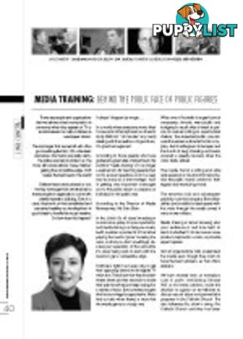 Media Training: Behind the Public Face of Public Figures