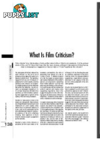 What is Film Criticism?