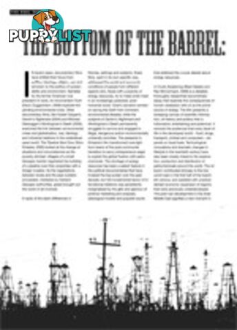 The Bottom of the Barrel: A Crude Awakening