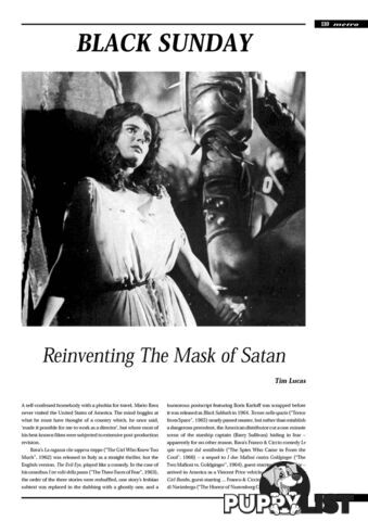 Black Sunday': Reinventing 'The Mask of Satan'