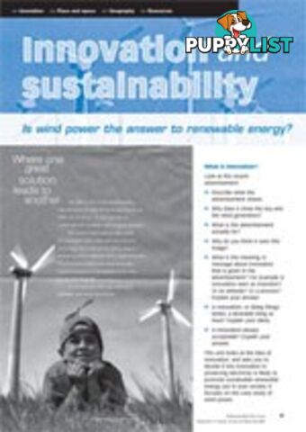 Innovation and renewable energy - wind power case study