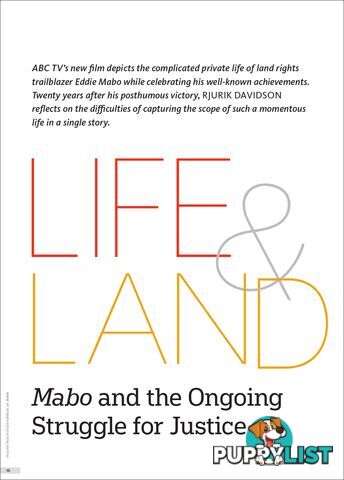 Life and Land: Mabo and the Ongoing Struggle for Justice