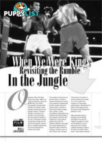 When We Were Kings: Revisiting the Rumble in the Jungle