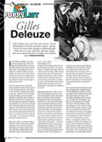 Scribes on Screen: Gilles Deleuze