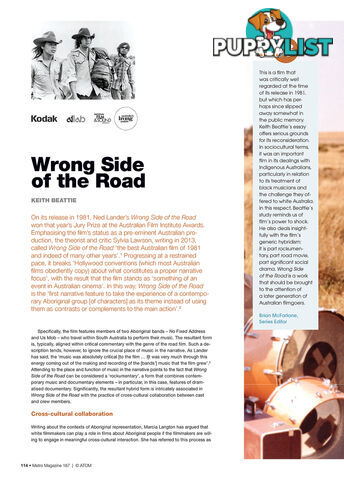 NFSA's Kodak/Atlab Cinema Collection: Wrong Side of the Road