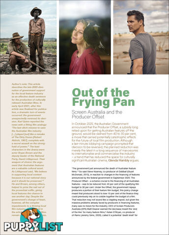 Industry Perspectives: Out of the Frying Pan: Screen Australia and the Producer Offset