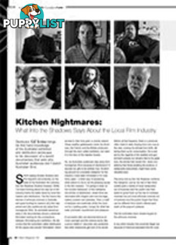 Kitchen Nightmares: What Into the Shadows Says about the Local Film Industry