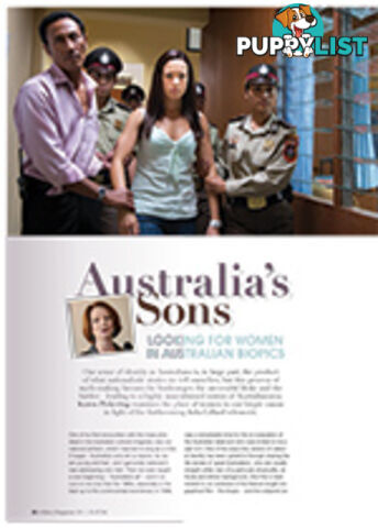 Australia's Sons: Looking for Women in Australian Biopics