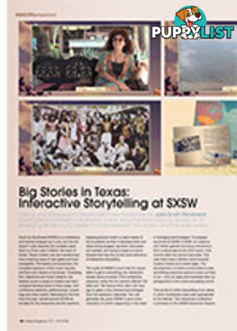 Big Stories in Texas: Interactive Storytelling at SXSW