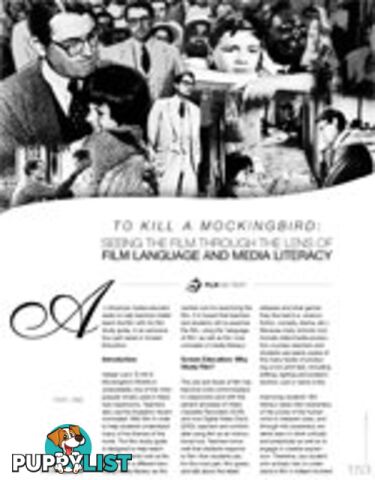 To Kill a Mockingbird: Seeing the Film Through the Lens of Film Language and Media Literacy - Part 1