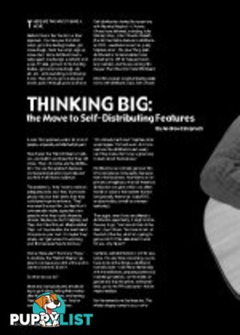 Thinking Big: the Move to Self-Distribution Features