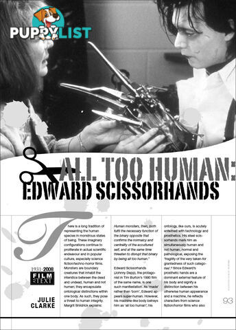 All Too Human: Edward Scissorhands