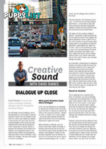 Creative Sound: Dialogue Up Close