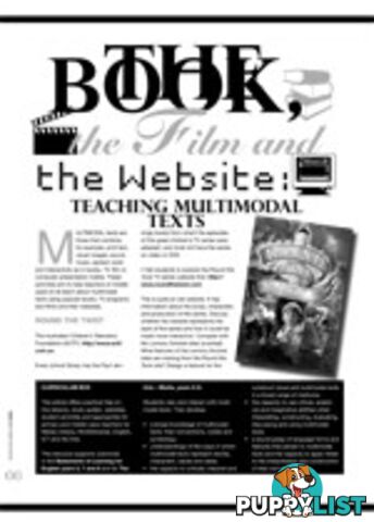 The Book, The Film and the Website: Teaching Multimodal Texts