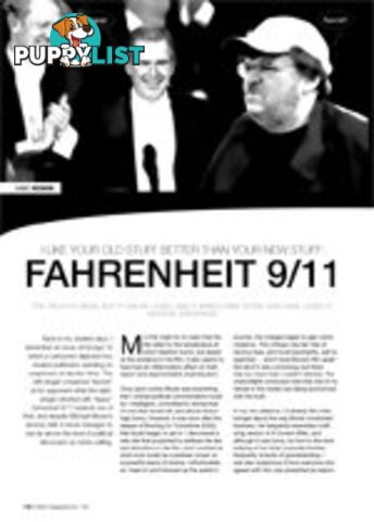 I Like Your Old Stuff Better than Your New Stuff: Fahrenheit 9/11