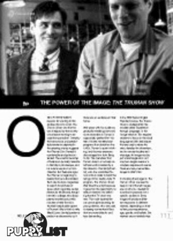 The Power of Image: 'The Truman Show' (Film as Text)