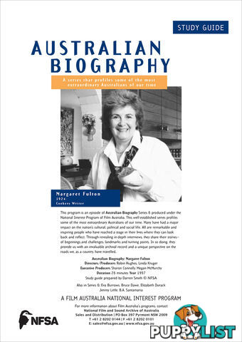 Australian Biography Series - Margaret Fulton (Study Guide)