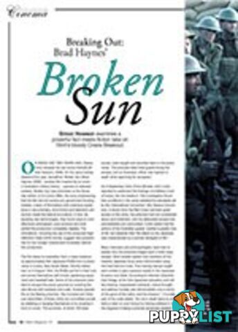 Breaking Out: Brad Haynes' Broken Sun