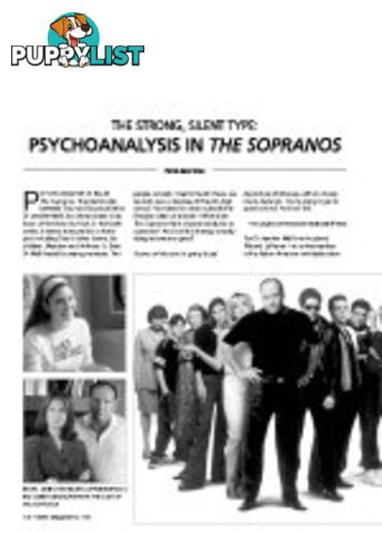 The Strong, Silent Type: Psychoanalysis in 'The Sopranos'