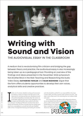 Writing with Sound and Vision: The Audiovisual Essay in the Classroom