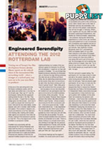 Engineered Serendipity: Attending the 2012 Rotterdam Lab