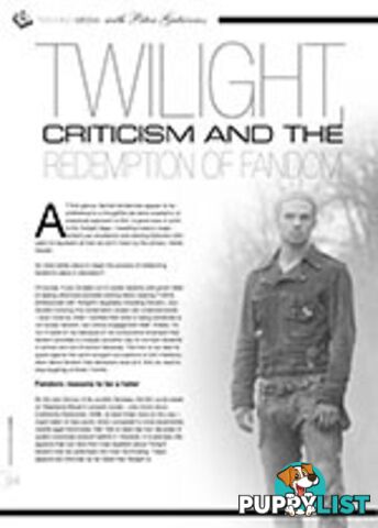 Twilight, Criticism and the Redemption of Fandom