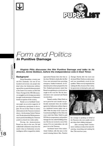 Form and Politics in 'Punitive Damage'