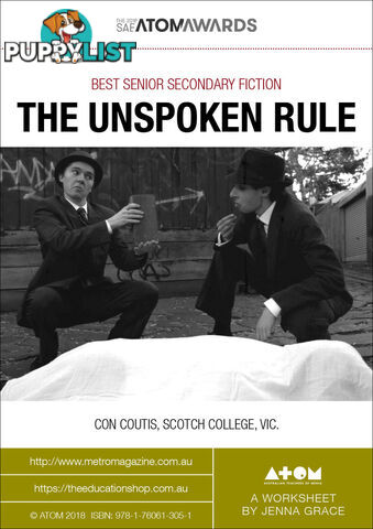 2018 SAE  Award winner: The Unspoken Rule ( Worksheets)