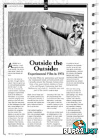 Outside the Outside: Experimental Film in 1975