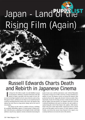 Japan - Land of the Rising Film (Again): Russell Edwards Charts Death and Rebirth in Japanese Cinema