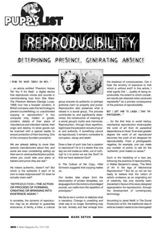 Reproducibility: Determining Presence, Generating Absence