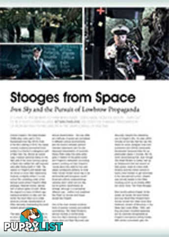 Stooges from Space: Iron Sky and the Pursuit of Lowbrow Propaganda