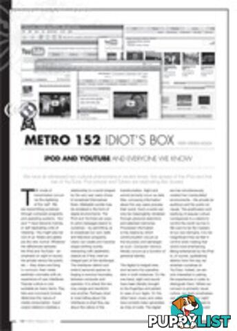 Idiot's Box: iPod and YouTube and Everyone We Know