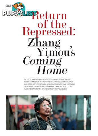 Return of the Repressed: Zhang Yimou's Coming Home