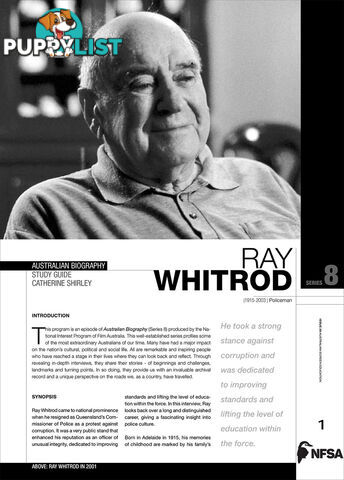 Australian Biography Series - Ray Withrod (Study Guide)