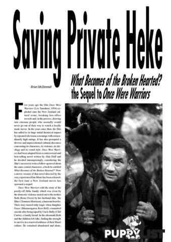 Saving Private Heke: 'What Becomes of the Broken Hearted?', the Sequel to 'Once Were Warriors'