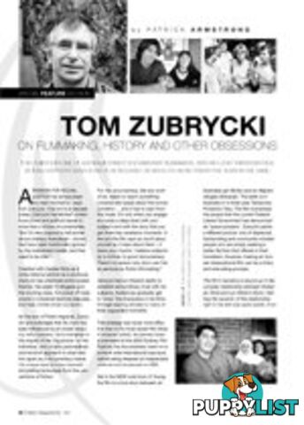 Tom Zubrycki on Filmmaking, History and Other Obsessions