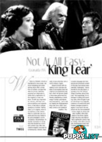 Not At All Easy: Granada TV's King Lear