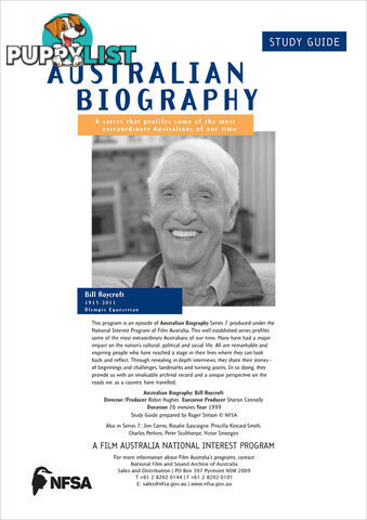 Australian Biography Series - Bill Roycroft (Study Guide)