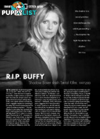 Idiot's Box: R.I.P. 'Buffy' - Shadow Boxer Slash Serial Killer 1997-2003