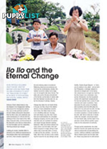 Ilo Ilo and the Eternal Change