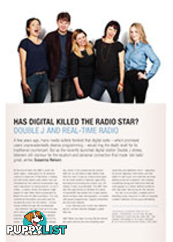 Has Digital Killed the Radio Star? Double J and Real-time Radio