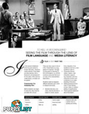 To Kill a Mockingbird: Seeing the Film Through the Lens of Film Language and Media Literacy - Part 2