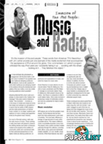 Invasion of the iPod People: Music and Radio