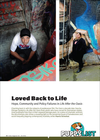 Loved Back to Life: Hope, Community and Policy Failures in 'Life After the Oasis'