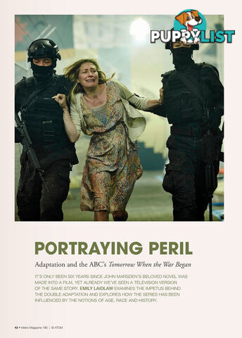 Portraying Peril: Adaptation and the ABC's Tomorrow When the War Began