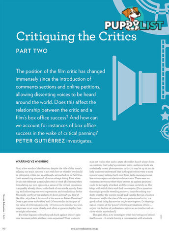 Critiquing the Critics: Part Two